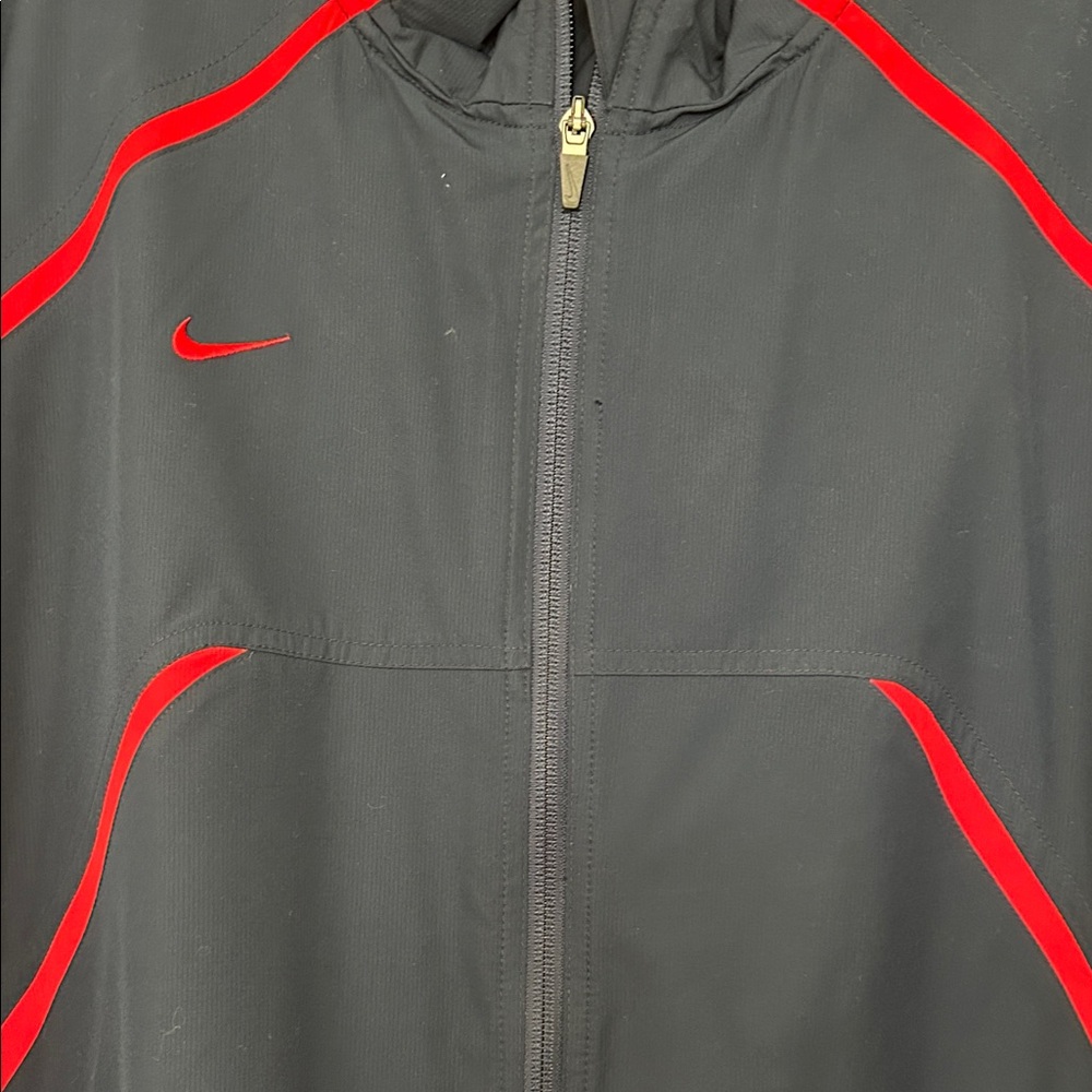 Nike Men's Dark Blue and Red Windbreaker - Picture 3 of 6